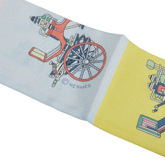 エルメス ツイリー Voitures Exquises 精巧な馬車 スカーフ マルチカラー シルク レディース HERMES 【中古】