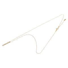 K18YG イエローゴールド ダイヤ0.20ct ペンダントネックレス レディース 【中古】