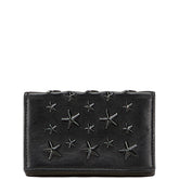 ジミーチュウ スター スタッズ カードケース 小銭入れ ブラック レザー レディース JIMMY CHOO 【中古】