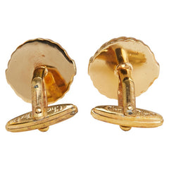 ディオール ヴィンテージ CDロゴ カフス タイピン セット ゴールド メッキ レディース Dior 【中古】