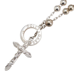 ドルチェアンドガッバーナ ロザリオ ネックレス シルバー メタル レディース DOLCE&GABBANA 【中古】