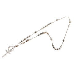 ドルチェアンドガッバーナ ロザリオ ネックレス シルバー メタル レディース DOLCE&GABBANA 【中古】