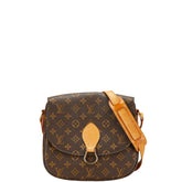 ルイ ヴィトン モノグラム サンクルー24 斜め掛け ショルダーバッグ M51242 ブラウン PVC レザー レディース LOUIS VUITTON 【中古】