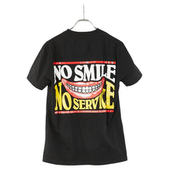 ステラマッカートニー No Smile No Service 半袖Tシャツ サイズ:M ブラック マルチカラー コットン メンズ Stella McCartney 【中古】