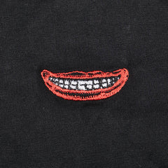 ステラマッカートニー No Smile No Service 半袖Tシャツ サイズ:M ブラック マルチカラー コットン メンズ Stella McCartney 【中古】