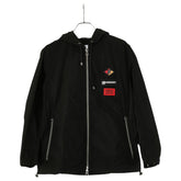 バーバリー ロゴ ナイロンジャケット サイズ:40 ブラック ナイロン メンズ BURBERRY 【中古】