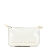 ルイ ヴィトン フォンダシオン ルイヴィトン美術館 パリ限定 ポーチ ホワイト クリア ビニール キャンバス レディース LOUIS VUITTON 【中古】