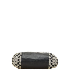 コーチ シグネチャー トートバッグ ショルダーバッグ 2WAY ブラック キャンバス レザー レディース COACH 【中古】