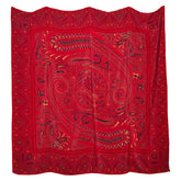 サンローラン スカーフ レッド シルク レディース SAINT LAURENT 【中古】