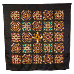 シャネル ジュエリー 宝石柄 スカーフ カーキ マルチカラー レディース CHANEL 【中古】