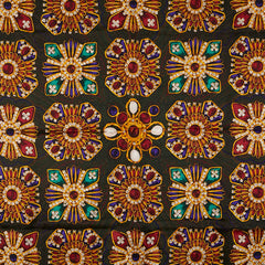 シャネル ジュエリー 宝石柄 スカーフ カーキ マルチカラー レディース CHANEL 【中古】