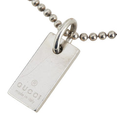 グッチ ロゴ タグ ボールチェーン ブレスレット SV925 シルバー レディース GUCCI 【中古】