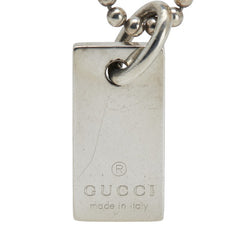 グッチ ロゴ タグ ボールチェーン ブレスレット SV925 シルバー レディース GUCCI 【中古】