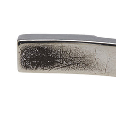 グッチ バングル ブレスレット サイズ:19 シルバー ブラック SV925 シルバー レザー レディース GUCCI 【中古】