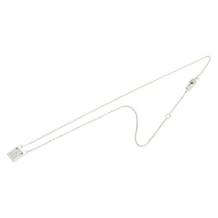 グッチ スクエア プレート ロゴ ペンダント ネックレス SV925 シルバー レディース GUCCI 【中古】