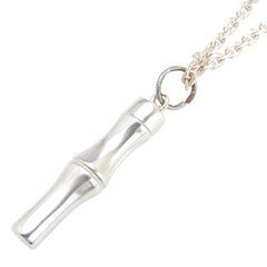 グッチ バンブー モチーフ ネックレス シルバー メタル レディース GUCCI 【中古】