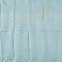 シャネル ロゴ スカーフ ライトブルー レディース CHANEL 【中古】