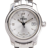 フェンディ 腕時計 210L クオーツ シルバー文字盤 ステンレススチール レディース FENDI 【中古】