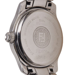 フェンディ 腕時計 210L クオーツ シルバー文字盤 ステンレススチール レディース FENDI 【中古】