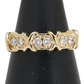 K18YG イエローゴールド ダイヤ0.30ct リング 指輪 レディース 13号 【中古】