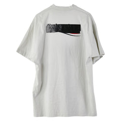 バレンシアガ Logo Embroidered Oversized T-Shirt Tシャツ サイズ:L 712398 オフホワイト コットン メンズ BALENCIAGA 【中古】