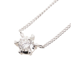 Pt900 プラチナ Pt850 プラチナ ダイヤ0.60ct ネックレス レディース 【中古】
