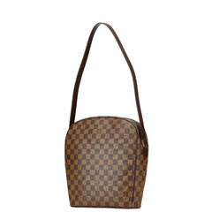 ルイ ヴィトン ダミエ イパネマGM ワンショルダーバッグ N51292 ブラウン PVC レザー レディース LOUIS VUITTON 中古