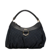 グッチ GGキャンバス アビー ワンショルダーバッグ 189833 ブラック キャンバス レザー レディース GUCCI 【中古】