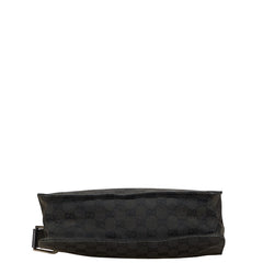 グッチ GGキャンバス ショルダーバッグ 120841 ブラック キャンバス レザー レディース GUCCI 【中古】