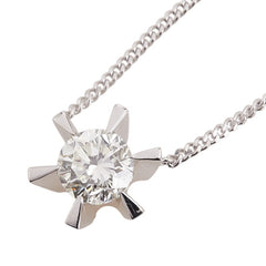 Pt900 プラチナ Pt850 プラチナ ダイヤ1.012ct ネックレス レディース 【中古】