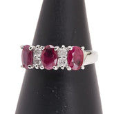 Pt900 プラチナ ルビー1.50ct ダイヤ0.20ct リング 指輪 レディース 13号 【中古】