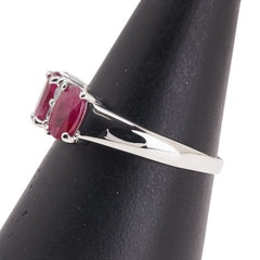 Pt900 プラチナ ルビー1.50ct ダイヤ0.20ct リング 指輪 レディース 13号 【中古】