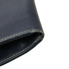 ロエベ クラッチバッグ セカンドバッグ ブラック レザー メンズ LOEWE 【中古】