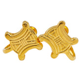 セリーヌ マカダム イヤリング ゴールド メッキ レディース CELINE 【中古】