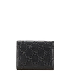 グッチ グッチシマ カードケース 名刺入れ 120965 ブラック レザー レディース GUCCI 【中古】