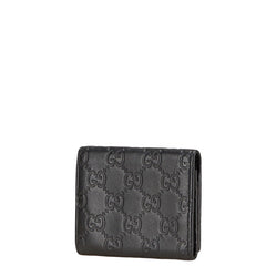 グッチ グッチシマ カードケース 名刺入れ 120965 ブラック レザー レディース GUCCI 【中古】