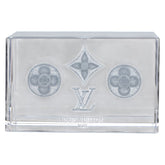 ルイ ヴィトン モノグラム 3D ペーパーウェイト オブジェ ノベルティ その他小物 クリア ガラス レディース LOUIS VUITTON 【中古】