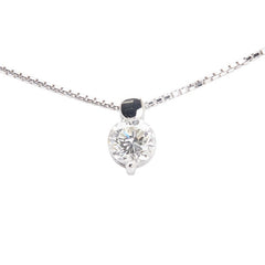 Pt900 プラチナ Pt850 プラチナ ダイヤ1.018ct ベネチアンチェーン ネックレス レディース 【中古】