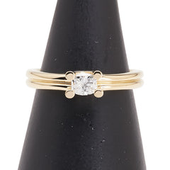 ポーラ K18YG イエローゴールド ダイヤ0.30ct リング 指輪 レディース POLA 12.5号 【中古】