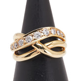 K18YG イエローゴールド ダイヤ0.51ct リング 指輪 レディース 11.5号 【中古】