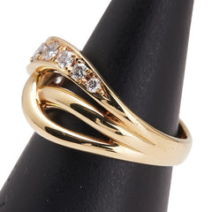 K18YG イエローゴールド ダイヤ0.51ct リング 指輪 レディース 11.5号 【中古】