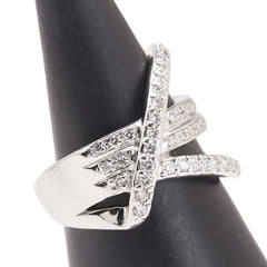 Pt900 プラチナ ダイヤ0.65ct リング 指輪 レディース 12号 【中古】