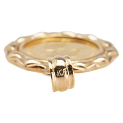 K24 ゴールド K18YG イエローゴールド 20OZ エリザベス2世 クック諸島ドルフィン5ドル金貨 ペンダントトップ レディース 【中古】