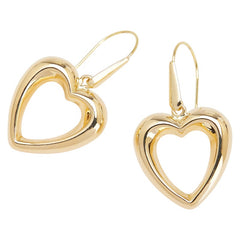 K18YG イエローゴールド ハート モチーフ フックピアス レディース 【中古】