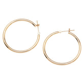 K18YG イエローゴールド フープ ピアス レディース 【中古】