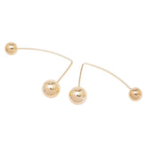 K18YG イエローゴールド ボール ピアス レディース 【中古】