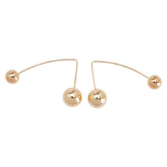 K18YG イエローゴールド ボール ピアス レディース 【中古】