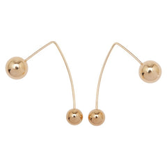 K18YG イエローゴールド ボール ピアス レディース 【中古】