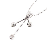 K18WG ホワイトゴールド ダイヤ0.30ct ネックレス レディース 【中古】