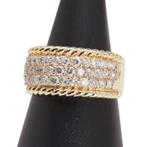 K18YG イエローゴールド ダイヤ1.50ct リング 指輪 メンズ 17.5号 【中古】